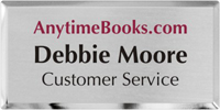 Custom Silver Metal Name Tag