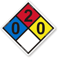 NFPA 704 Diamond Sign