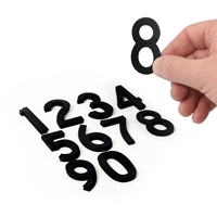 Die Cut Magnetic Numbers Set 2 Inch Tall Black