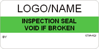 Inspection Seal  Void if Broken Label