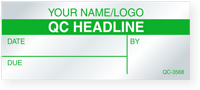 Personalized Self Debossing Calibration Label Add Name/Logo QC Headline