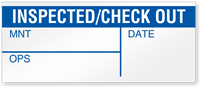 Inspected/Check Out