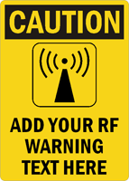CAUTION RF WARNING Sign
