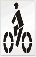 Man Riding Bicycle Symbol