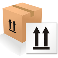 Up Symbol Floor Stencil