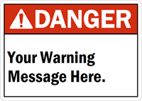 Custom Danger (ANSI) Sign