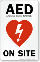 AED On Site Sign