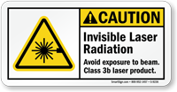 Invisible Laser Radiation Avoid Exposure To Beam Sign