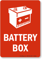 Battery Box Sign