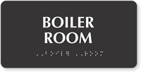 Braille Tactile Touch  Sign
