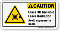 Laser Radiation Avoid Exposure To Beam Sign