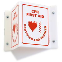 CPR First Aid Projecting Sign