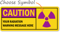 Caution Radiation Sign