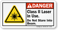 Class Ii Laser In Use Sign