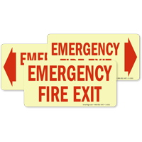 Emergency Fire Exit Sign