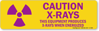 Equipment Produces X Rays When Energized