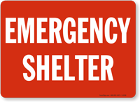 Emergency Shelter Sign