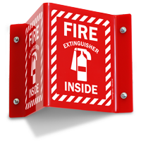 Fire Extinguisher Projecting Sign