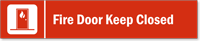 Fire Door Keep Closed Stacking Magnetic Door Sign