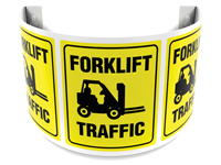 180 Degree Projecting Forklift Traffic Sign with graphic