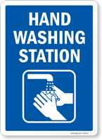 Hand Washing Station Sign