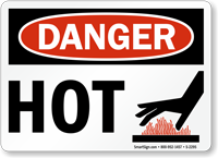 Danger Sign:  (with graphic)
