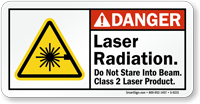 Laser Radiation Do Not Stare Sign