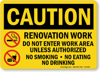 Renovation Work Do Not Enter
