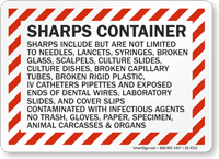 Sharps Container Safety Sign