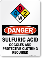 Sulfuric Acid Sign