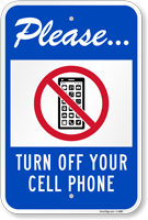 Please Turn Off Your Cell Phone Sign