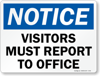 Notice  Sign