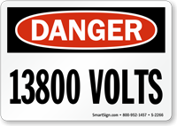 220 Volts Voltage & Conduit Markers – Electrical Labels / Stickers / Decals (Pack Of 6)
