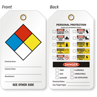 Chemical Name Double-Sided Tag