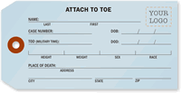 Custom Toe Tag