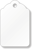 White Merchandise Tag