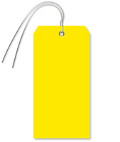 Yellow Plastic Wire Tag