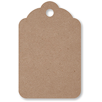 Recycled Kraft Merchandise Tag