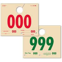 Service Dispatch Automotive Repair Key and Hang Tag