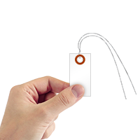 White Tyvek Shipping Tags (with pre attached wires)