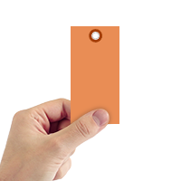 Tyvek Shipping Tag Orange