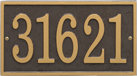 Fast And Easy Rectangle House Number Plaque