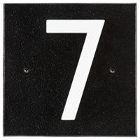 Floating Stand Off 1 Number Horizontal Sign Plaque With Modern Font