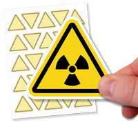 4-Pack Reflective Radioactive Symbol Decals – 3 Inch Vinyl Warning Stickers For Cars, Windows & More