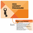 OSHA Lockout Procedure Heavy Duty Single Safety Wallet Card