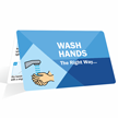Wash Hands The Right Way Fold over Wallet Card
