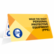 Wear The Right PPE Bi Fold Safety Wallet Card