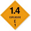 Explosive 1.4E Paper HazMat Label