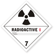 Radioactive I Paper HazMat Label