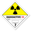 Radioactive III Vinyl HazMat Label